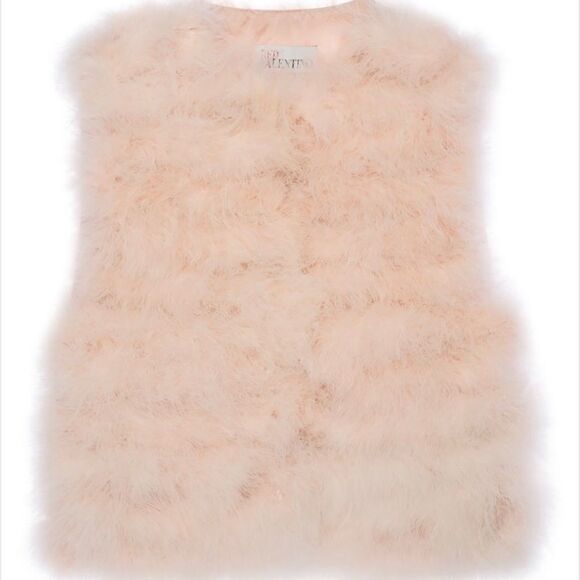 Red Valentino cropped feather vest size 40 - Picture 2 of 11
